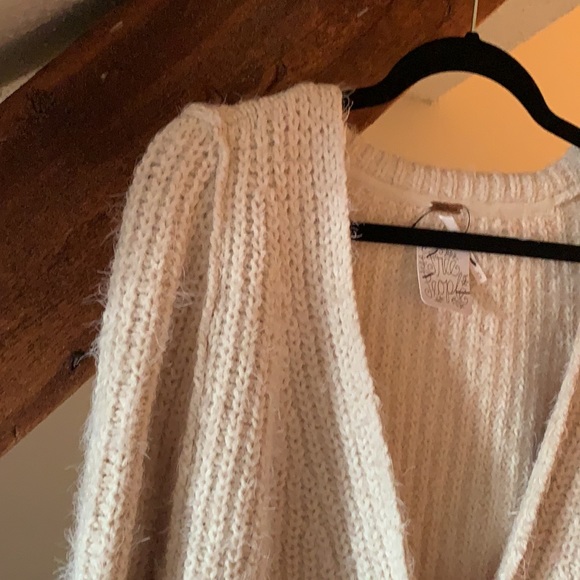 Free People Fuzzy V-Neck Sweater - Picture 7 of 14